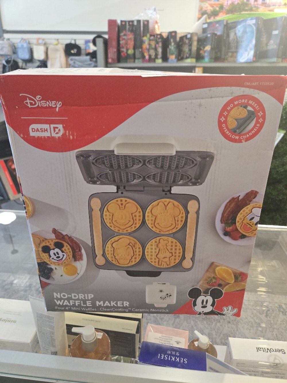Disney Dash No-Drip Waffle Maker Mickey and Friends